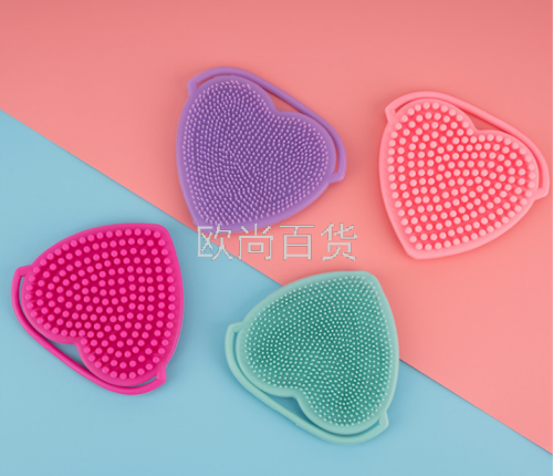 manual silicone face brush double-sided bath brush pore cleansing brush beauty cleansing brush