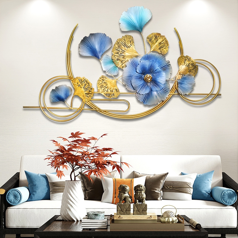 Wall decoration pendant living room creative light luxury European wrought iron Nordic sofa background wall decoration b