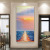 Hand-Painted Abstract Oil Painting Entrance Hallway Hanging Painting Sunrise Seascape Mural Hotel Pure Hand Drawing Hallway Vertical Decorative Painting