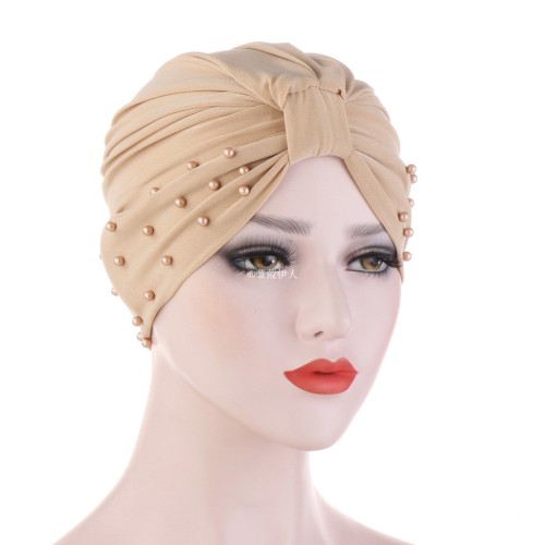 crystal hemp beading indian hat silk bag head cap muslim solid color simple headscarf cap convenient pullover