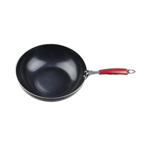 Iron Frying Pan Household Ceramic Crystal Non-Stick Wok Thickened Aluminum Alloy 32cm34cm Combination Cover Smoke-Free Pan Wholesale