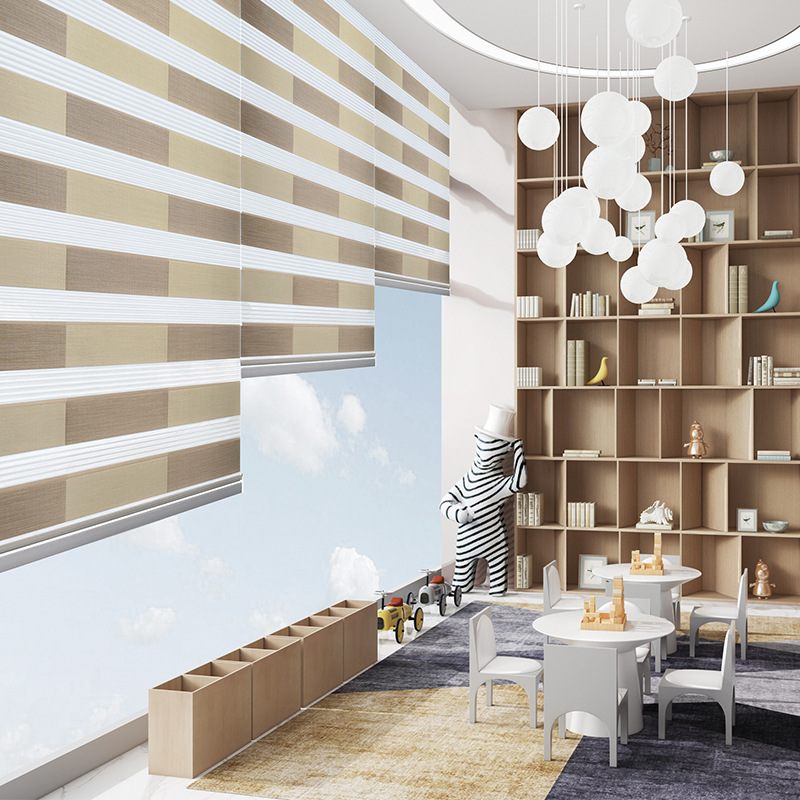 Customized Children's Playroom Curtains Living Room Bedroom Half Shade Blinds Roller Shutter So