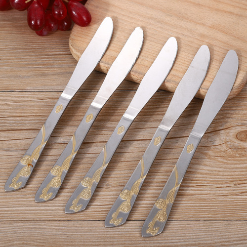 stainless steel tableware factory direct knife and fork set western food knife and fork spoon steak knife and fork spoon