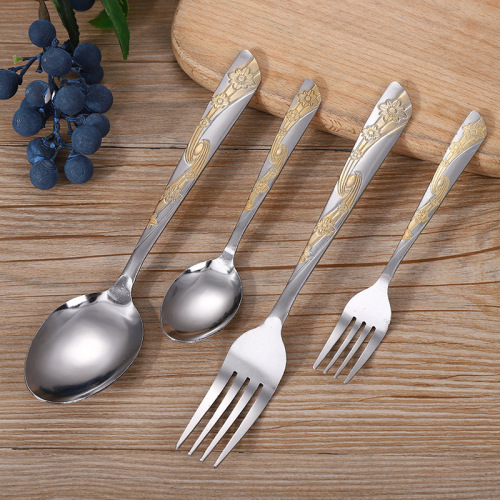 factory direct stainless steel tableware portable stainless steel spoon fork steak knife western tableware