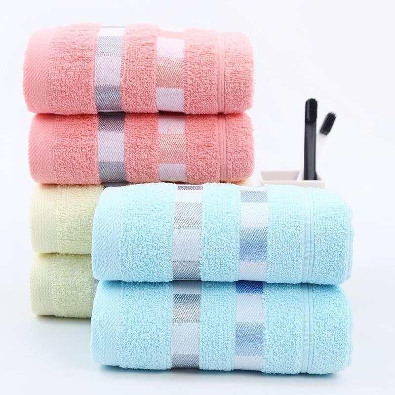 纯棉毛巾厂家直销素色加厚家用全棉面巾促销礼品毛巾批发洗脸毛巾