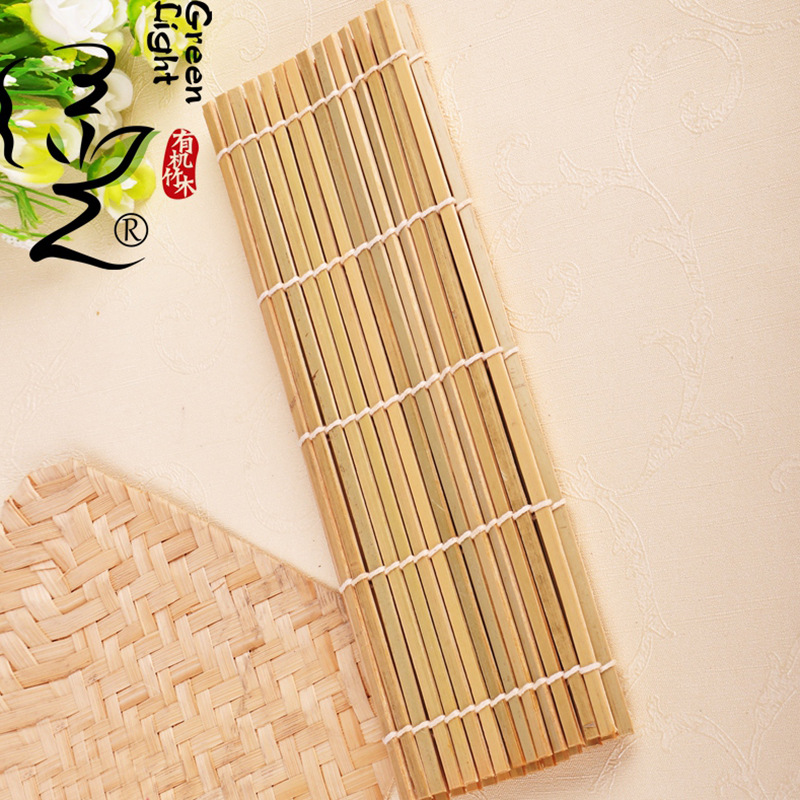 Handmade Korean Style Yellow Leather Sushi Roll Green Leathe...