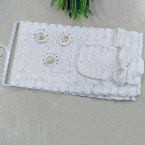 spring lady hot sale knitted baby blanket baby blanket three flower pattern knitted baby blanket