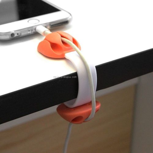 Double-Headed Three-Hole Wire Clip， desktop Wire Holder， earphone Cable Holder