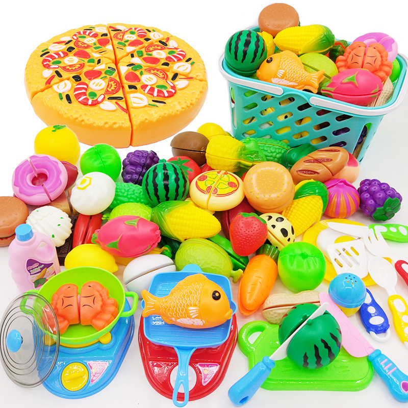 Fruit Cut Toy Cut Fruit Cut Vegetable Cake Children Play Hou...