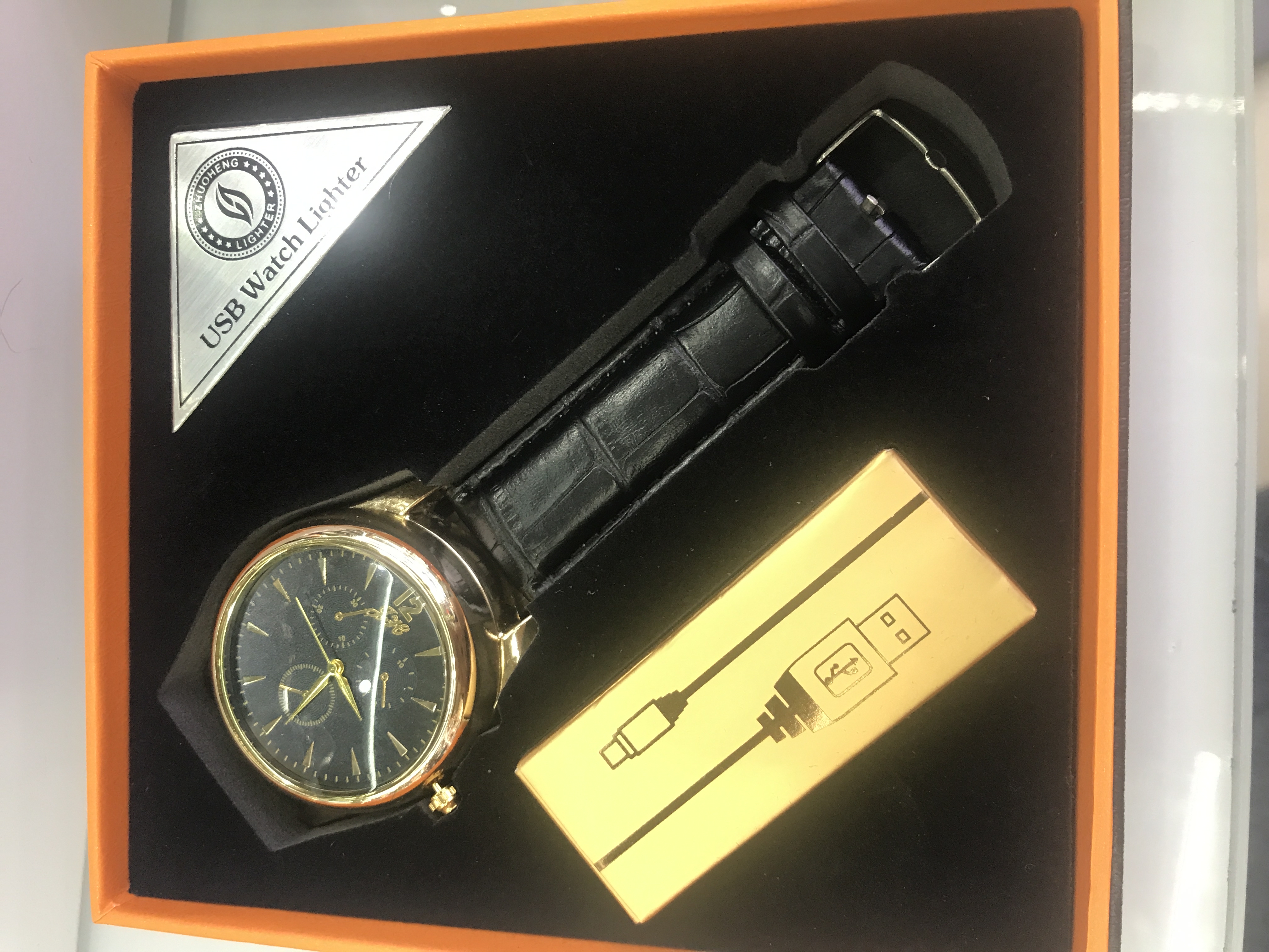 usb男士手表点烟器