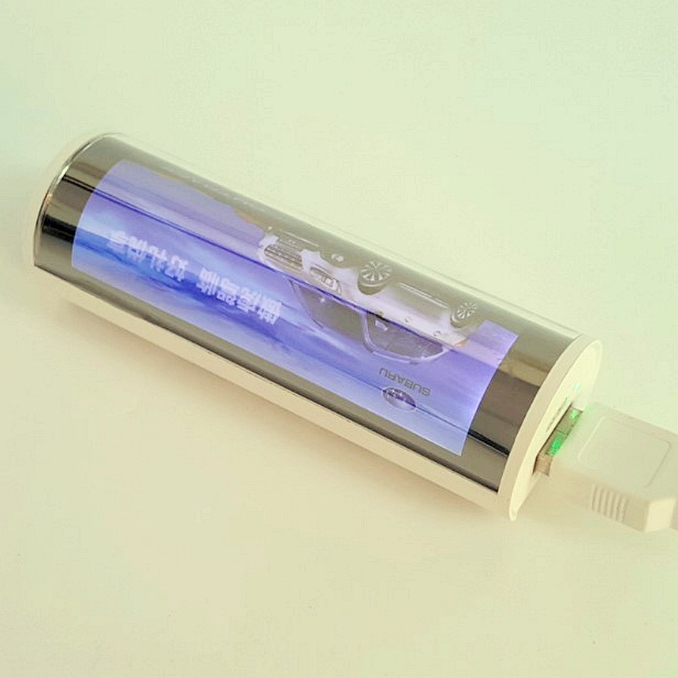Advertising Screen Mobile Power Bank Parts Mini Cylindrical Single-Section Light Box Power Bank Nest