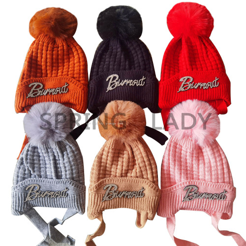 Spring Lady Wool Knitted Autumn and Winter Hat Cold-Proof Warm Male and Female Baby cartoon Cap Cute Cap Children‘s Cap