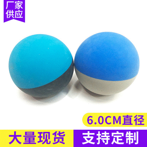 factory wholesale 6.0cm diameter american rubber elastic squash hollow high elastic rubber ball