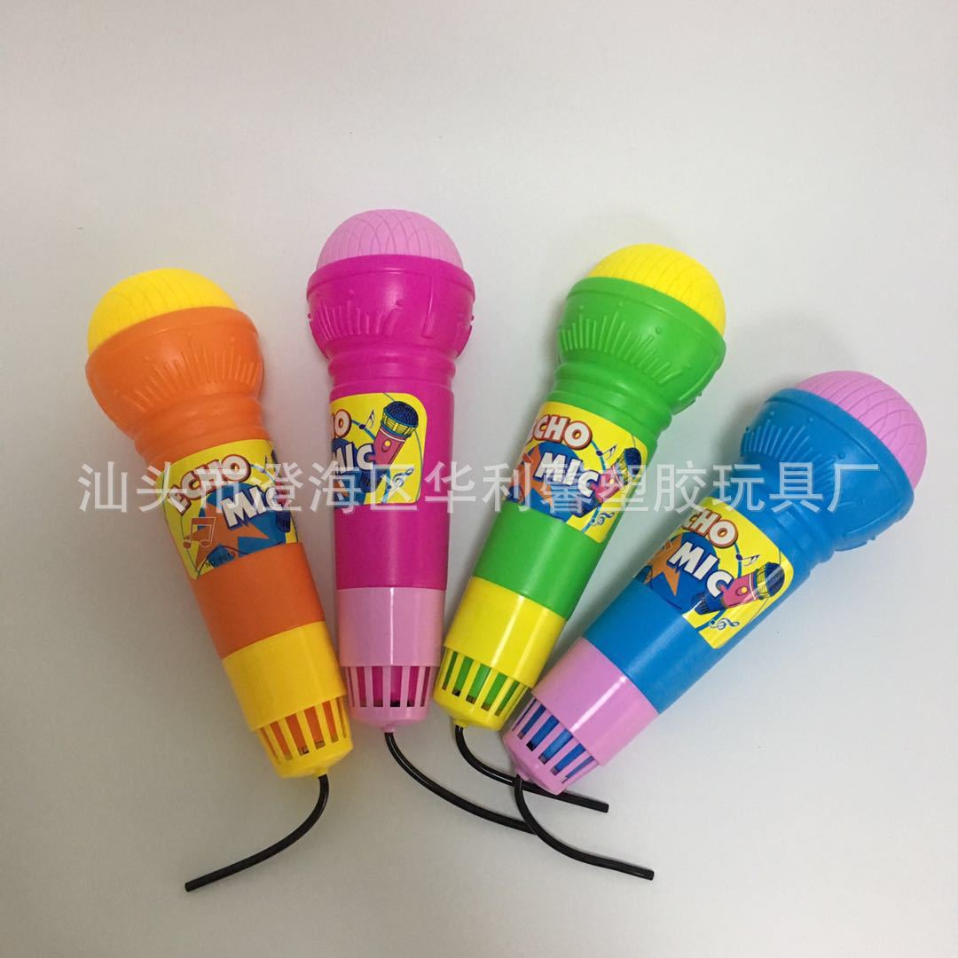 Children's Microphone Toy Echo Microphone without Battery Bring Back Audio Tape Black Line Kind