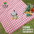 Factory Direct Sales Picnic Mat Camping Mat PVC Waterproof Layer Sand Stall Outing Simple Handle Fashion Oxford Cloth Mat
