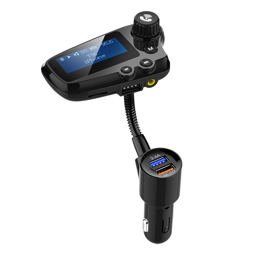 T91 Large Screen Car MP3 Playback Bluetooth Receiver Car USB Car Cigarette Lighter Charger Hands-Fre