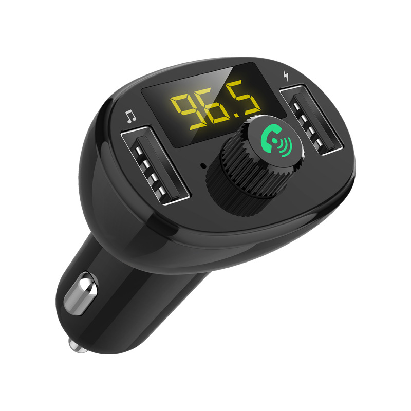 Bluetooth Car MP3 HandsFree Player Car Cigarette Lighter FM Card Inserting Machine Digital Display U