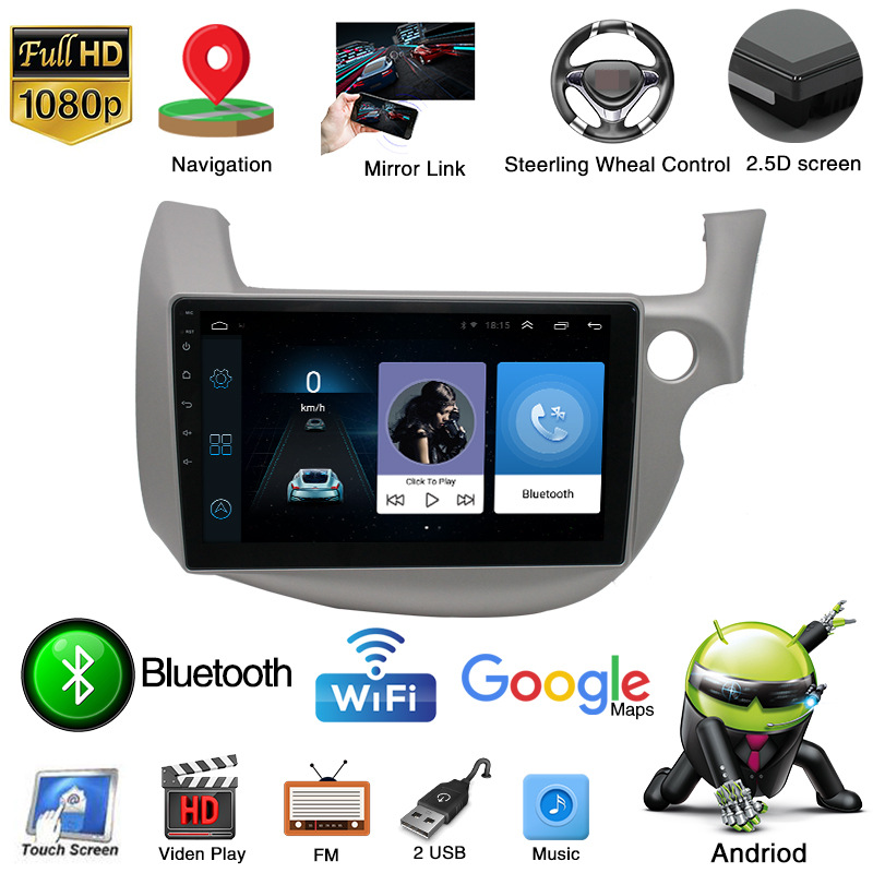 Applicable to 08 Right Drive Fit Navigator Smart Android Large Screen Reversing Image Player Oversea