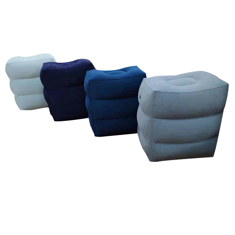 Available PVC Flocking Foot Pad Inflatable Leg Pillow Foot Pad LongDistance HighSpeed Rail Pad Porta