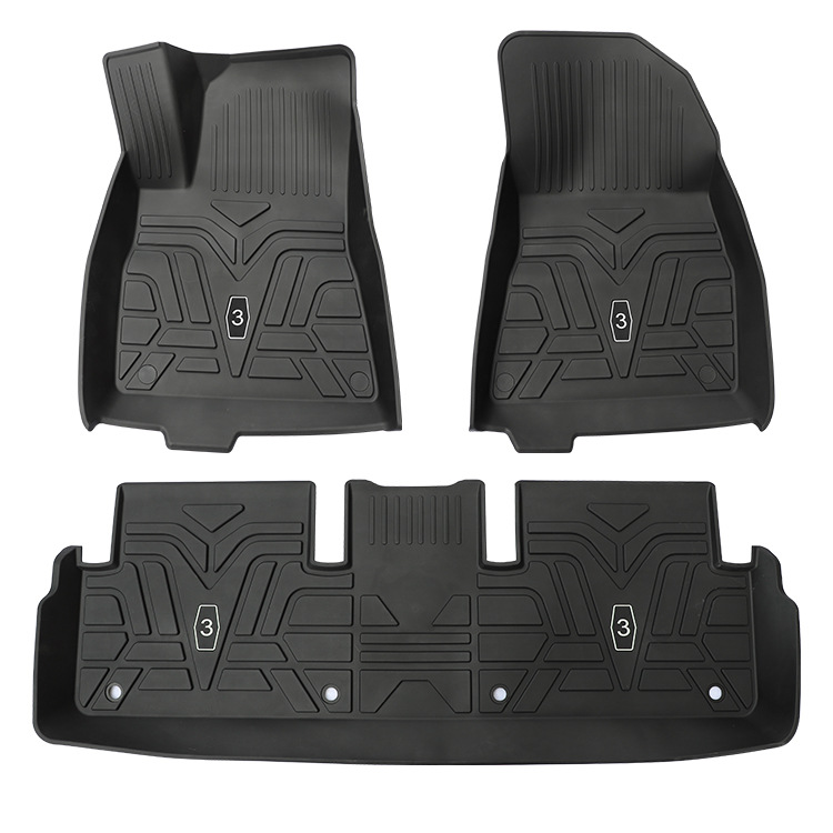 Applicable to Tesla MODEL3 Rear Foot Pad TPE Foot Pad Modification Accessory