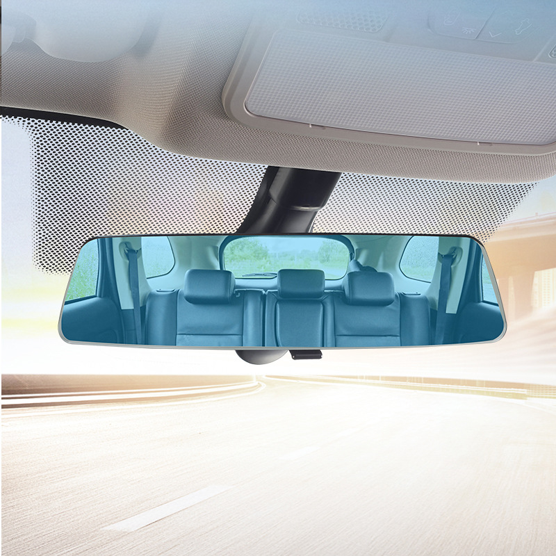 New Product 280mm HD Curved Surface 2.5D Full Screen Car Frameless Large View Mirror Anti-Glare Blue