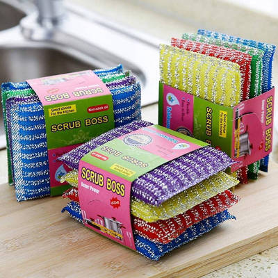 Thickened and Densely Woven Durable Brush King Dishwashing Spong Mop Kitchen Scouring Pad Cleaning Cloth Cleaning King Brush Pot