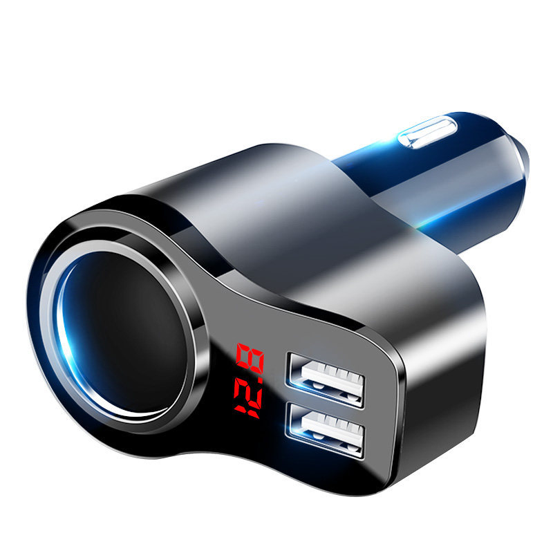 Hot Car Charger with Voltage and Current Detection One for Two Cigarette Lighter Double USB Mobile P