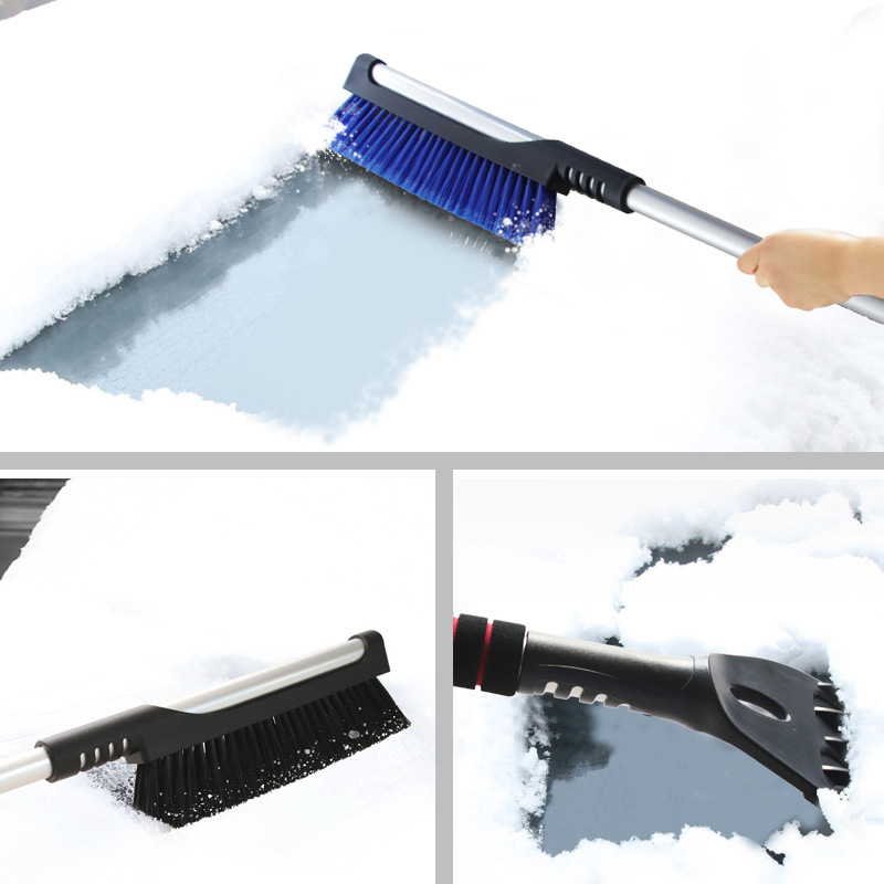 Car Snow Plough Shovel Retractable Car Cleaning Frost Board Tool Car Snow Brush Ice Scraper Winter S
