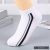White and Gray Classic Men's Short Socks Cotton Summer Thin Breathable Deodorant and Sweat Absorption Trendy Casual Socks