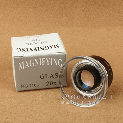 Zinc Alloy Cylinder Type Optical High Power Magnifying Glass Reading Magnifier Optical Workbench Handheld Authenticity of Jewelry