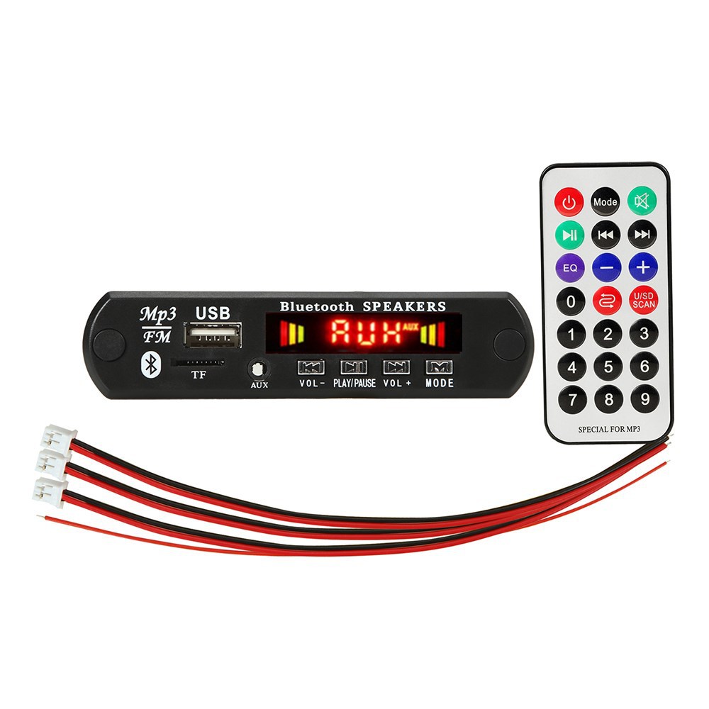 12V with Power Amplifier 2x25w MP3 Decoder Board Color Screen with Recording Call Lossless Motherboa