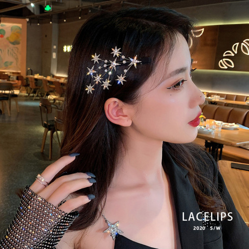 hairpin side clip girl side bangs clip korean internet celebrity fairy mori super fairy duckbill clip hairpin headdress