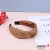 Noble and Elegant Golden Edge Decoration Women's Fashion Knot in the Middle Headband Sweet and Simple Hair Pressing Hairpin Versatile Headband
