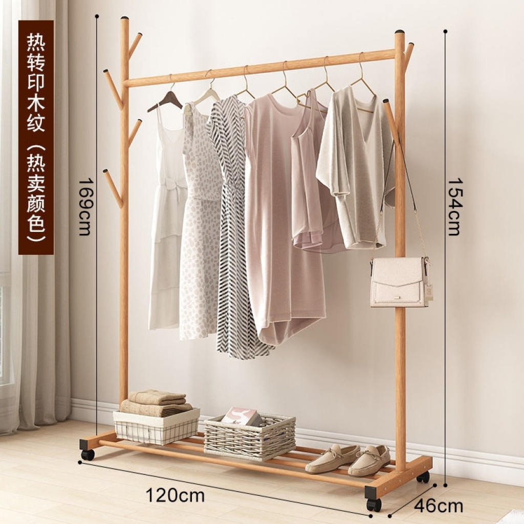 Buy Clothes Hanger Wholesale Floor Coat Corner Rack Wooden Simple Folding  Combination High And Low Coat Wardrobe Shelf from Taizhou Shunde Trading  Co., Ltd., China