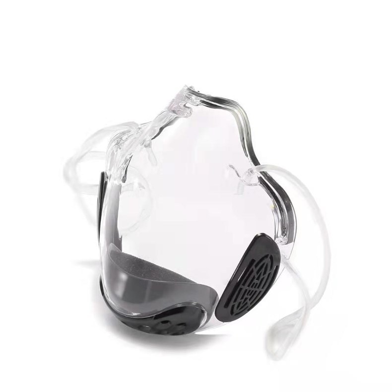  The new transparent PC lip mask is antisplash antidust and antifog mask