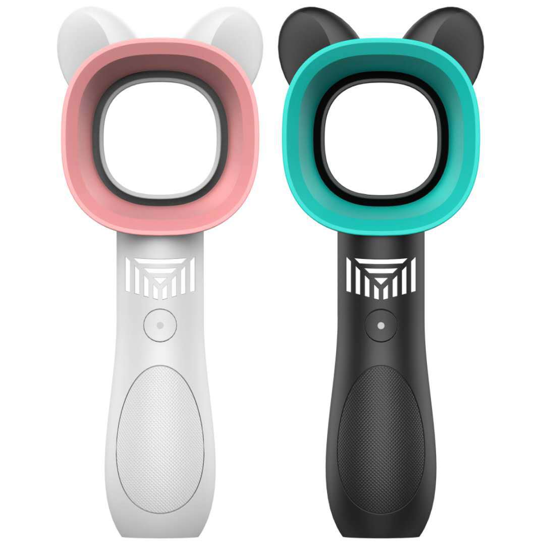 Cute Cat Small Fan Bladeless Creative Handheld USB Mini Portable with Charging Fan Student Dormitory