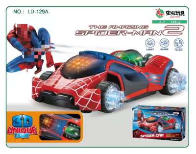 Internet Hot Children's Plastic Car Light Music Toy Universal Sports Car Light-Emitting Toy Car Stall Night Market