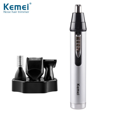 beard shaver Cross-Border Hot KM-6650 Multifunctional Washable Multifunctional Electric Nose Hair Trimmer