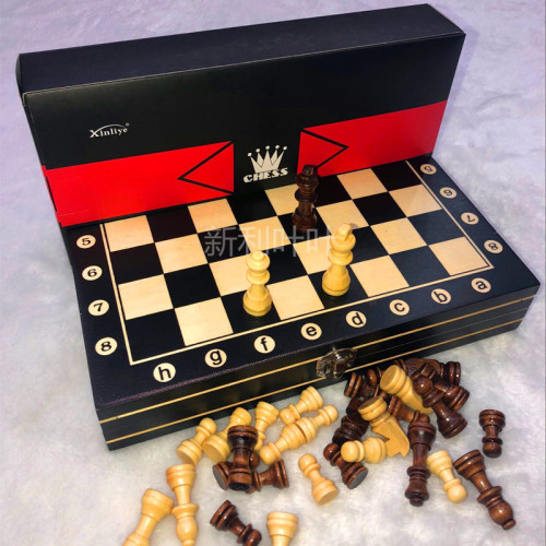 manufacturers solid wood chess can be customized foldable chess large， medium and small size specifications complete wholesale