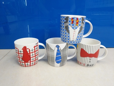 Factory Direct Sales New Ceramic Cup Water Cup Father's Day Series