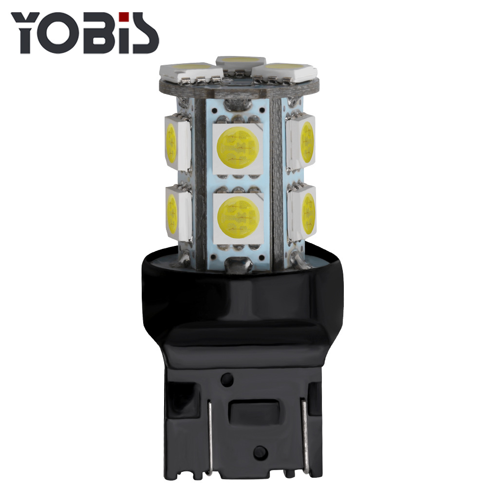 Excellent bi si Car Led Steering Lamp S25 BA15S 1156 5050 13SMD Reversing Brake Lights