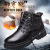 Winter Men's Boots Wool Fleece Lined Warm High Cotton-Padded Shoes Leather Short Boots Leather Working Boots Dr. Martens Boots Male
