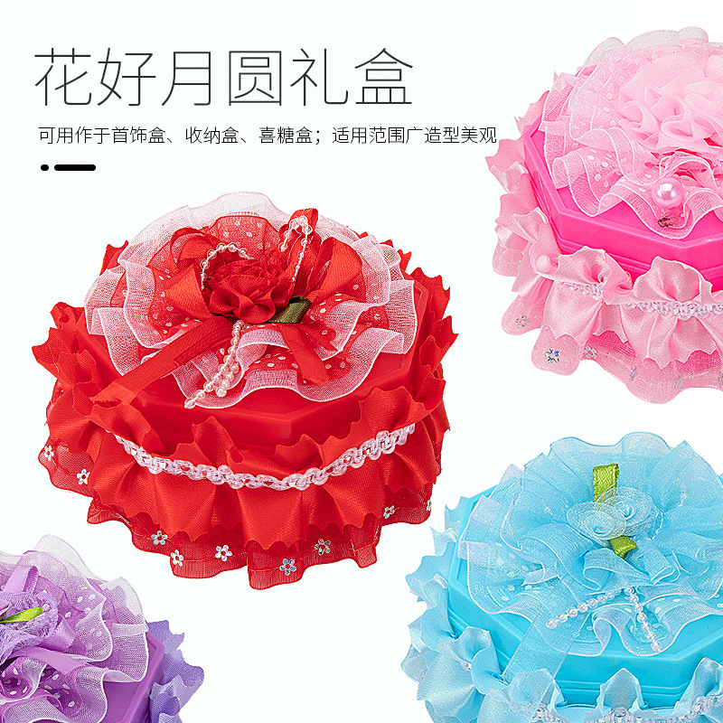 New Creative Style Wedding Gift Wedding Candies Box Plastic Tourist Attractions Jewelry Box Wedding