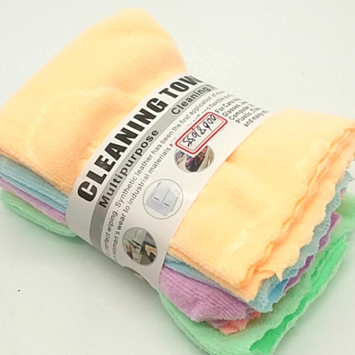 sunshine department store 30*30cm4 pieces a bundle color rag superfine fiber bundle non-stick oil dish cloth