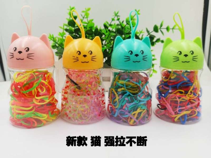 Korean Disposable Hair Band Thick Large Black Rubber Band Ru...