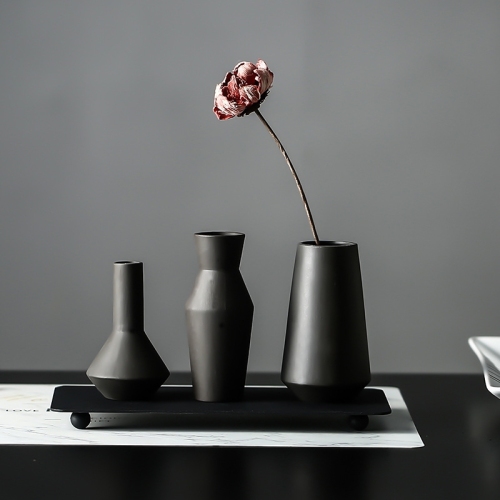 innovative ceramic set vase with magnet flower arrangement decoration