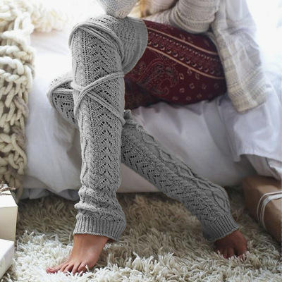AliExpress EBay European and American Autumn and Winter below the Knee Mid-Calf Wool Foot Sock Female Wish Amazon