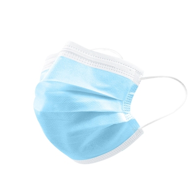 Disposable Medical Mask 3-Layer with Meltblown Fabric Ear-Mounted Flat Anti-Spitting with CE White List Mask