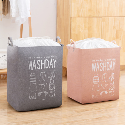 Cloth Storage Basket Beam Storage Bag Foldable Large Capacity Laundry Basket Portable Storage Bag