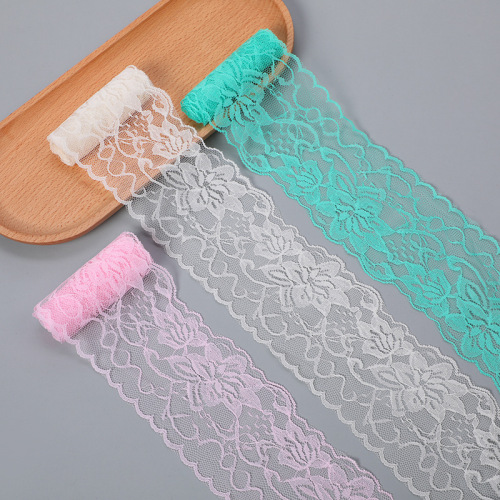 Colorful Lace Floral Border Polyester Knitted Wide Lace DIY Wedding Dress Clothing Accessories Ornament Curtain Decoration Accessories